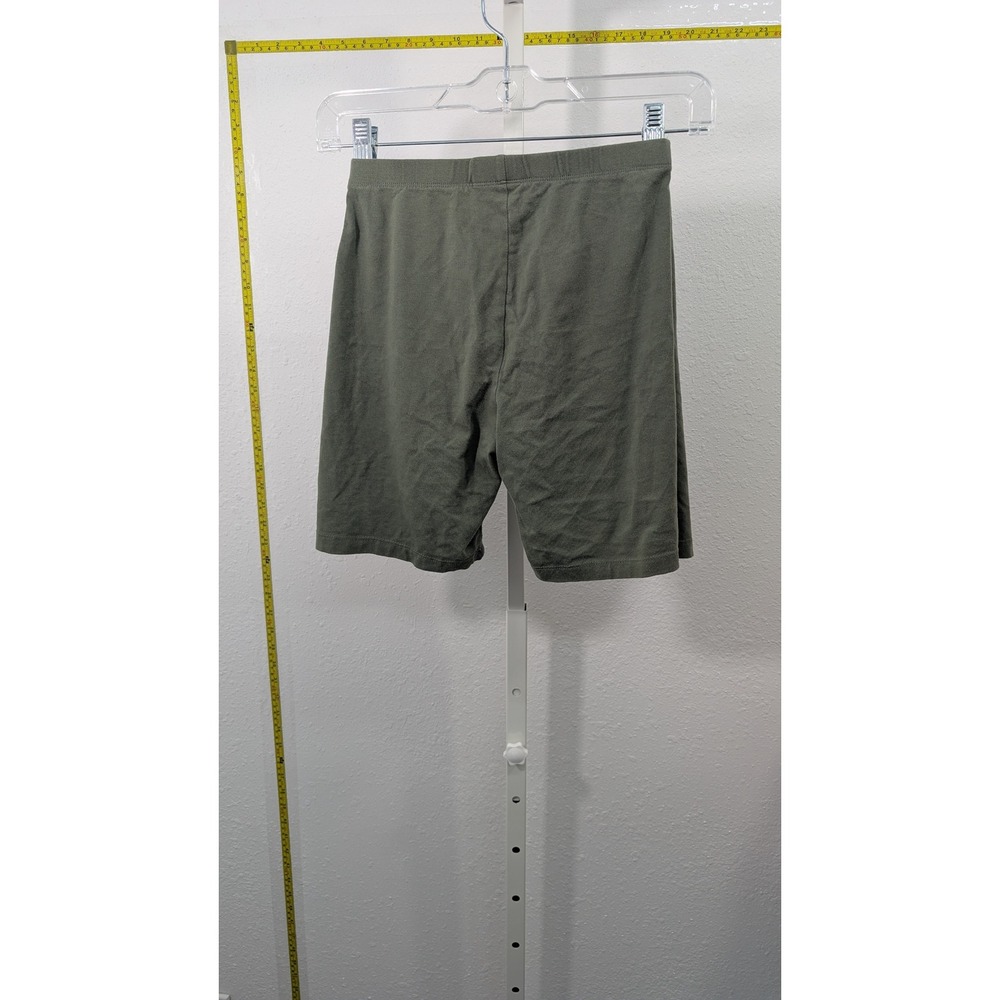 Wonder Nation Kids Girls XL 14-16 Plus Olive Green Bike Shorts‎ Cotton Stretch